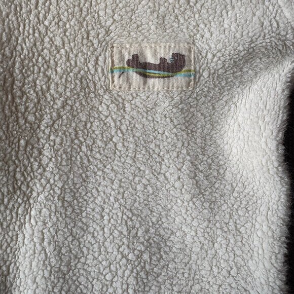 Organic cotton sherpa sleeper for toddlers, size 4T-5T. Made in USA! - Picture 6 of 9